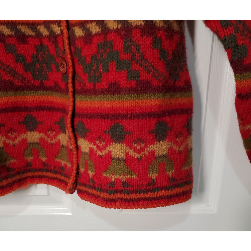 CREEM by Aldesten Vintage 100% Shetland Wool Cardigan Women’s Size 40/MD - Picture 9 of 10
